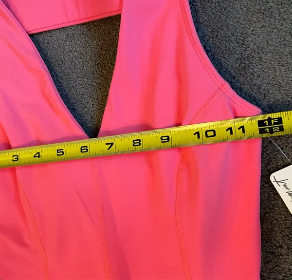 NWT Free People Movement ‘Never Better’ Neon Coral Women’s size XS Jumpsuit - Image 9