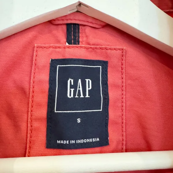 Gap Jacket Size S Pink‎ Twill Cargo Utility Stand Collar Zip Up Chore Gorpcore - Image 5