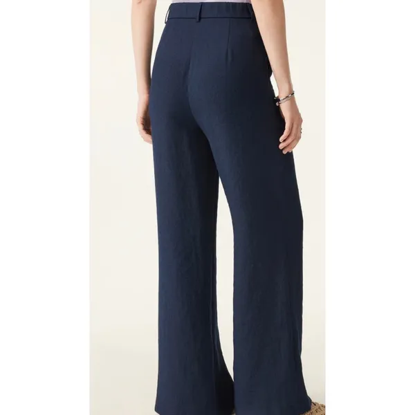 OGL Move Women's Wide Leg Pants Size XS Elastic Waist Comfortable Casual Blue - Image 4