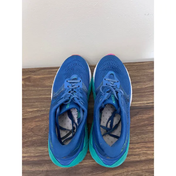 Hoka One One Arahi 5 Womens 8.5 Blue Teal Stability Running Shoes 1115010 - Image 5
