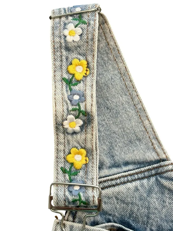 Her Universe Disney Winnie the Pooh Eeyore Denim Shortalls Overalls Small S - Image 7