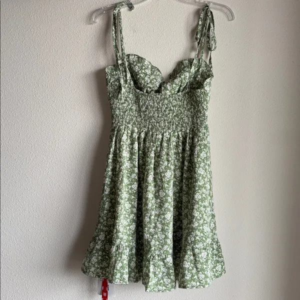 Cider Ditsy Floral Tie‎ Shoulder Mini Dress Size Small - Image 3