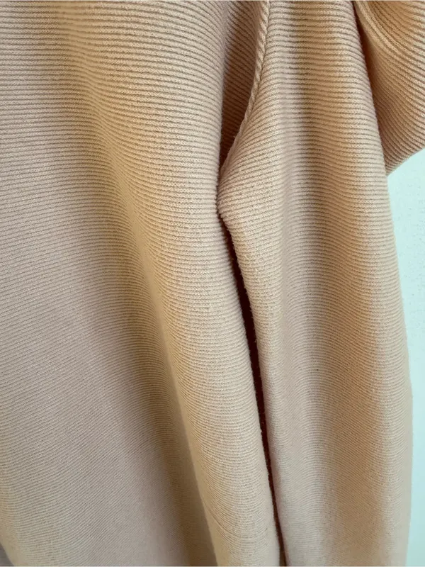 Nine‎ West XL Blush Pink Ribbed Puff Sleeve Sweater Knit Top - Image 3