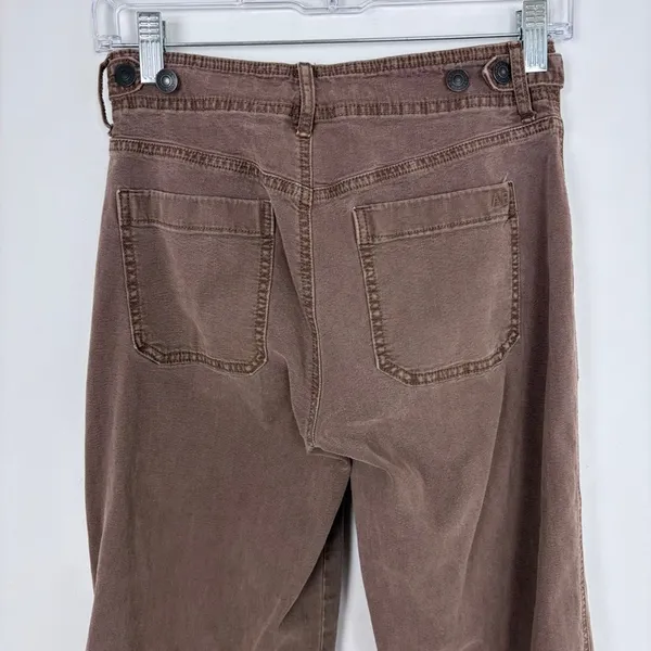 American Eagle Stretch Stovepipe Pant Brown High Waist Twill Earthy Size 00 - Image 6