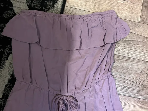 Mossimo Supply Co Purple sleeveless romper size medium - Image 3