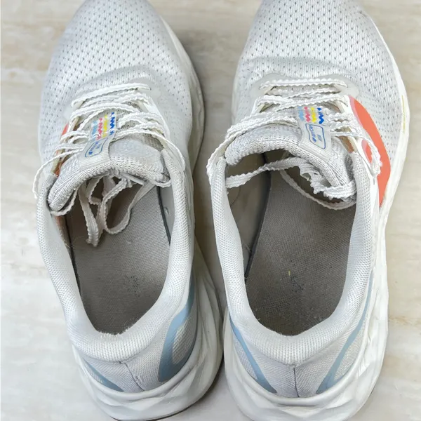 New Balance Fresh Foam Arishi v4 White Orange Blue Running Shoes Mens 7 Wome 8.5 - Image 11