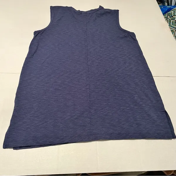 St. Tropez West‎ Womens Size Small Blue Sleeveless Top Shirt Modal Blend Coastal - Image 7