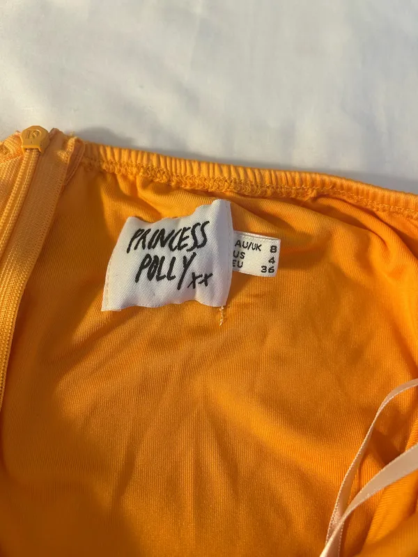 Princess Polly Orange One Shoulder Bodysuit - Image 3