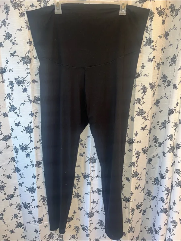 Maurices Over the Bump Maternity Black Leggings - Image 2