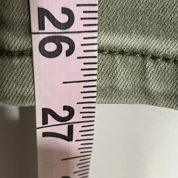 Free People Jeans Womens 28 Green Ankle Stretch Denim‎ High Rise Tapper Pants - Image 6