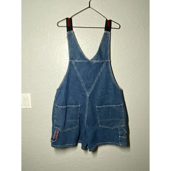 Vintage 90's DKNY Women's Blue Overalls Cotton Streetwear Casual - Image 6
