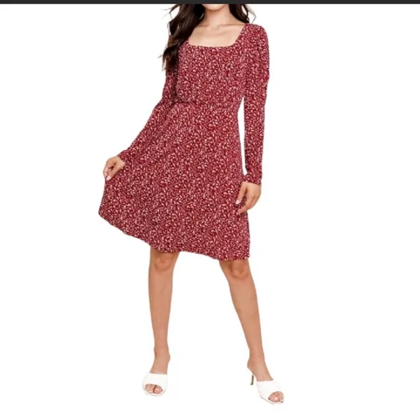 Gilli’s Angelina Rust Fit and Flare Dress L - Image 10