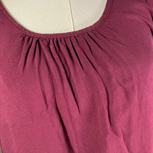 ARIAT Burgundy Long Sleeve Top with Lace Trim‎ Womens Size M - Image 6