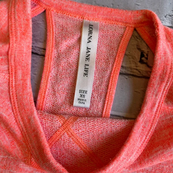 Cut Out Back Sweatshirt XS Top Workout Athleisure - Image 5
