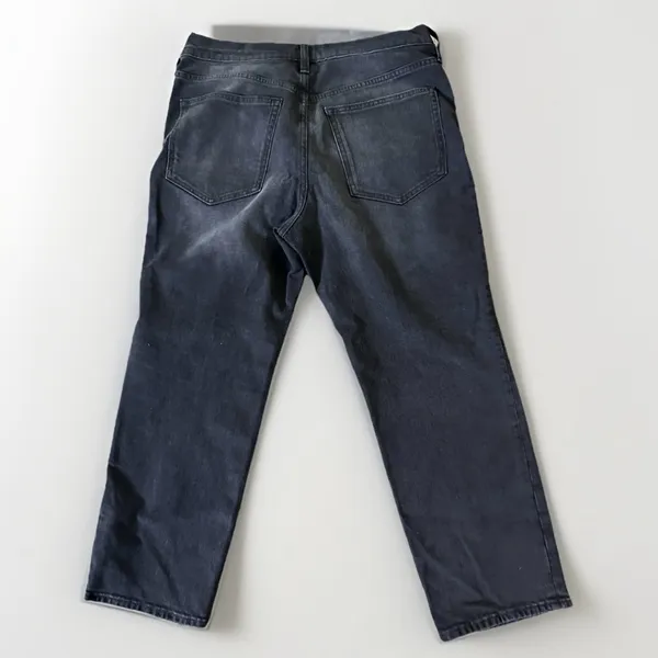 J.‎ Crew Midi Rise Classic Straight Jean Women's 30P Black Stretch Denim - Image 2