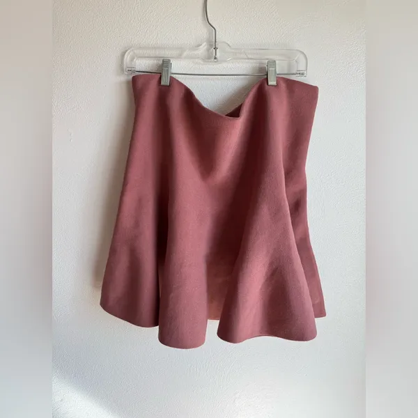 NWT Express Blush Pink High Waist Skater Skirt - Image 2