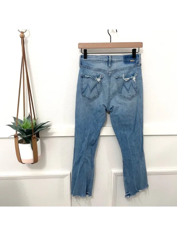 Mother Superior Distressed Stone Blue Jeans Size 26 - Image 7