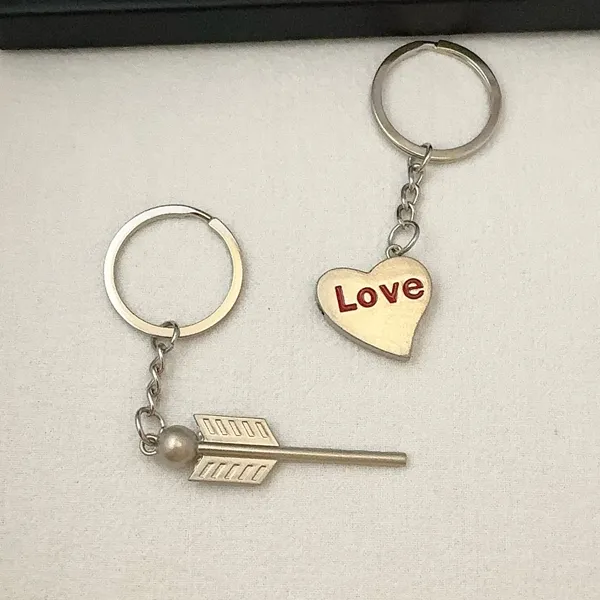 Heart Arrow Keychain Charm for Men Women Car Keychain Key Ring Bag Charm - Image 3