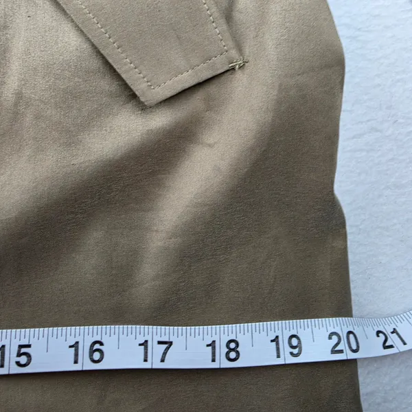 Ann Taylor NWT Khaki Trench Halter Dress Double Breasted Midi Tan Size 10 - Image 10