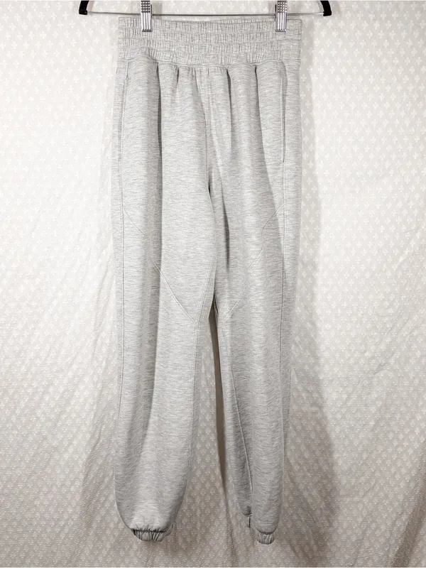 Abercrombie & Fitch YPB Heather Grey Neoknit High Rise Jogger Sweatpants - Image 2