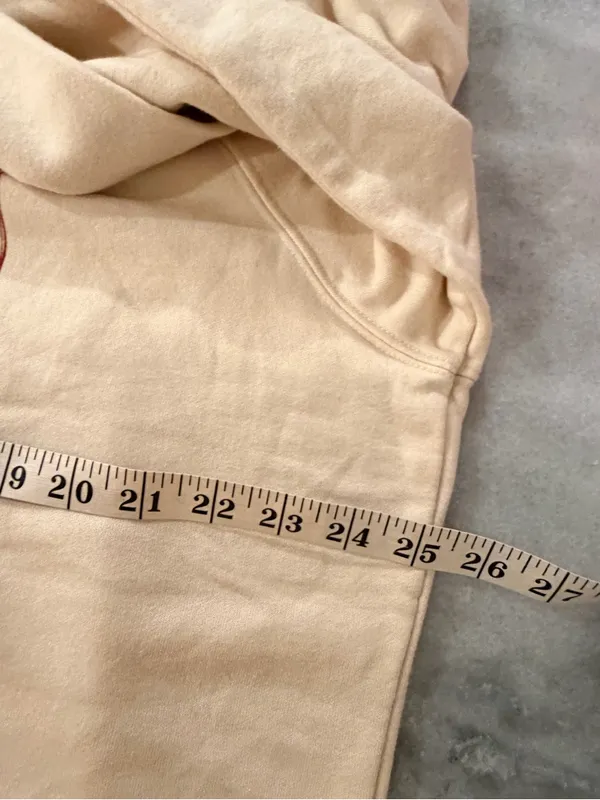 NWOT Maeve Anthropologie Size XL Dog Gift Bow Graphic Sweatshirt Beige Gold - Image 9