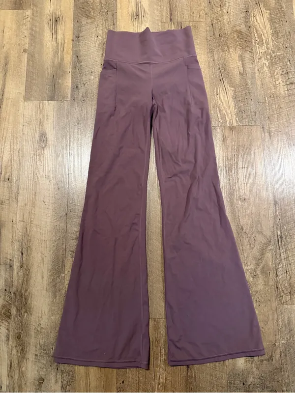 Athleta SALUTATION STASH FLARE High Rise PANT in Damask Mauve XS - Image 2