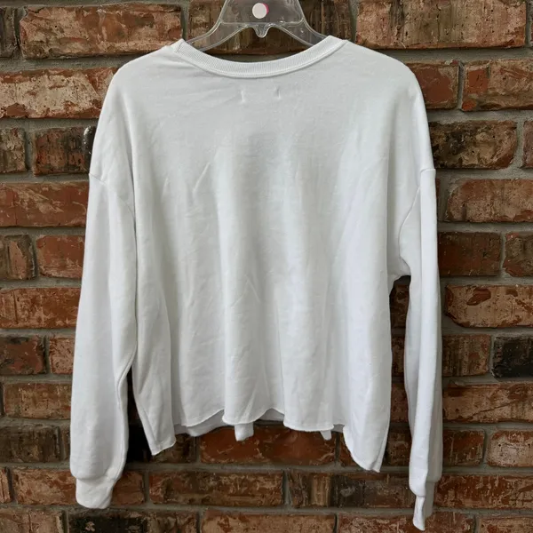 Grayson Threads Womens White Apres Ski Graphic Sweatshirt Size Small Pullover - Image 8