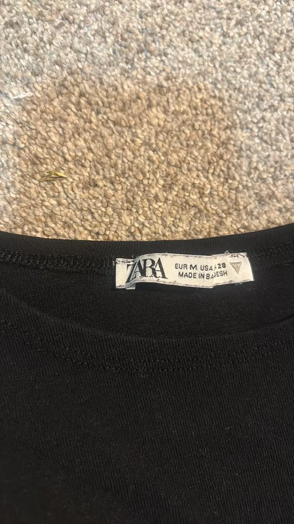 Zara black crop top - Image 2