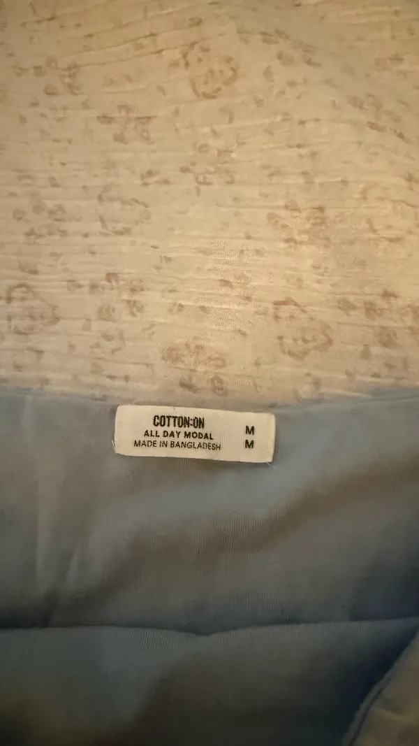 Cotton in tube top Blue Size M - Image 3