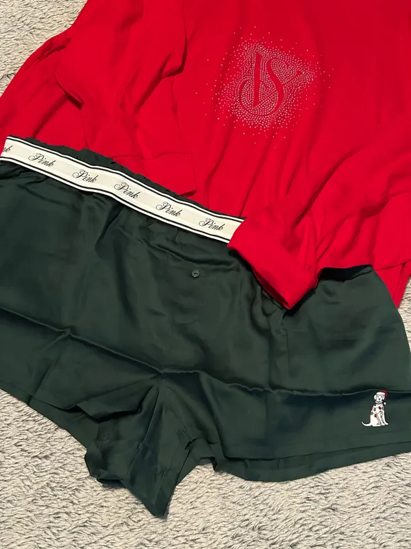 Victoria’s Secret long sleeve and shorts pajama set size XL - Image 9