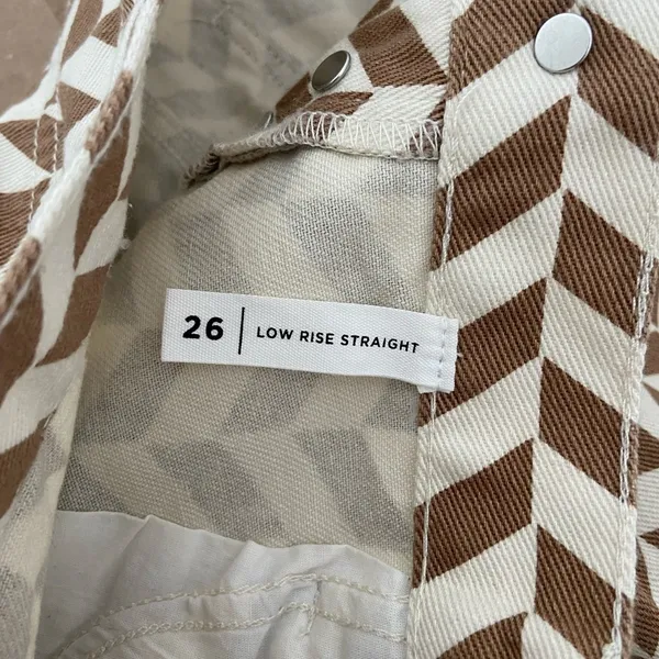 EUC | Pacsun women’s low rise straight patterned jeans — size‎ 26 - Image 7
