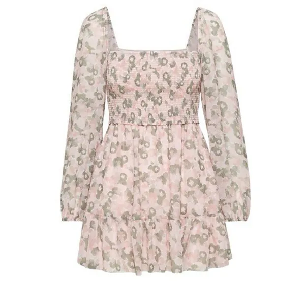 Wilfred x Aritzia -Tempest Smocked Mini Dress Sz M - Image 12