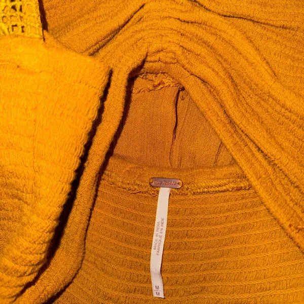Free People Yellow Mustard Endless Summer Hot Dang Mini‎ Dress Size Medium NWOT - Image 2