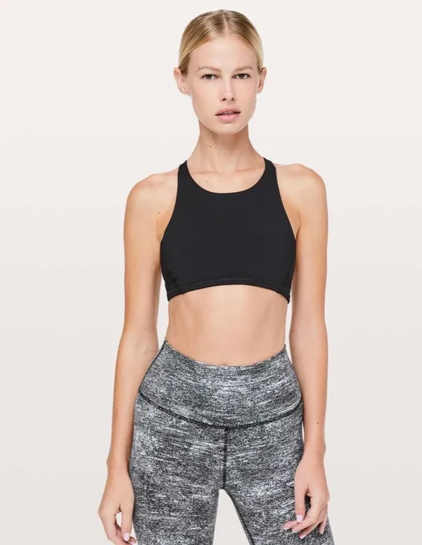 Lululemon Free To Be Bra *High Neck Black 6 - Image 5