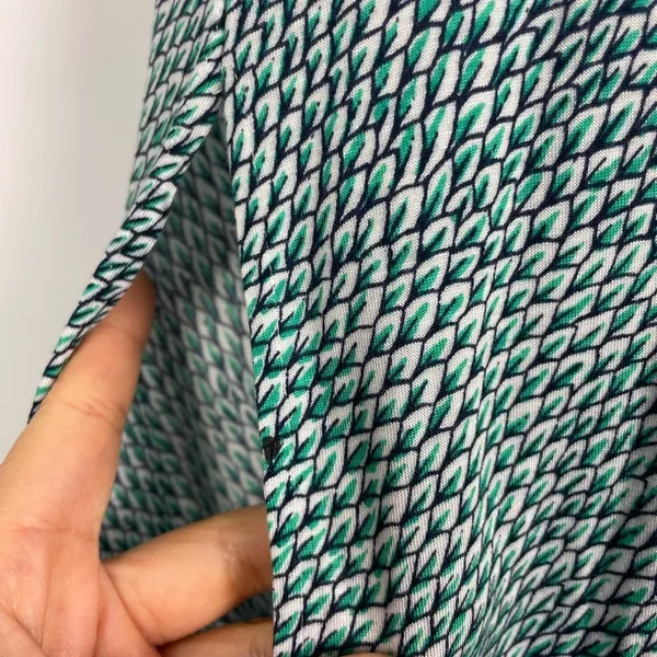 Joie Dalila Blue Green All Over Leaf Pattern Strapless Coastal Beach Maxi Dress‎ - Image 8