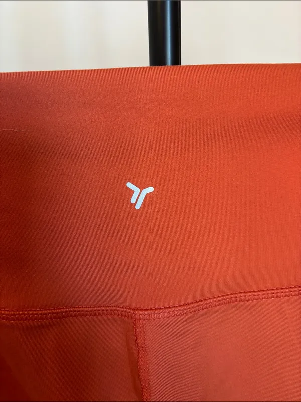 Old Navy Coral-Orange High Rise Leggings - Image 4