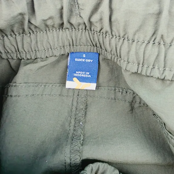 Old Navy Womens Olive Green Quick Dry Cargo Joggers Ankle Zip Pants Size Small - Image 5