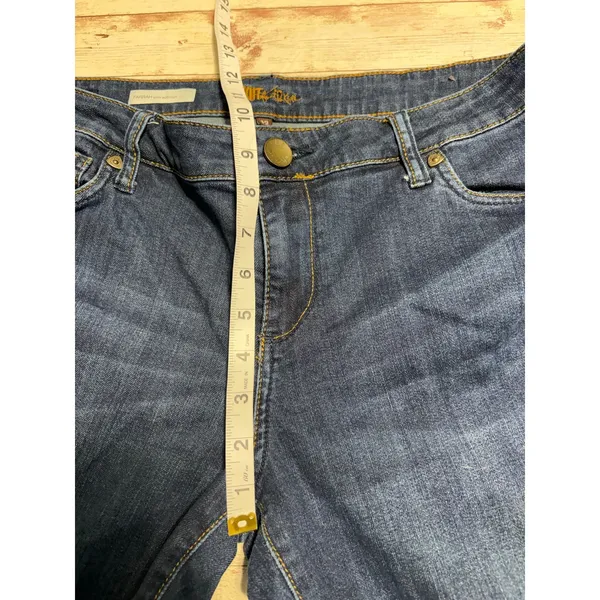 Kut from the Kloth Farrah Baby Bootcut Jeans Size 12 Dark Wash Denim - Image 5