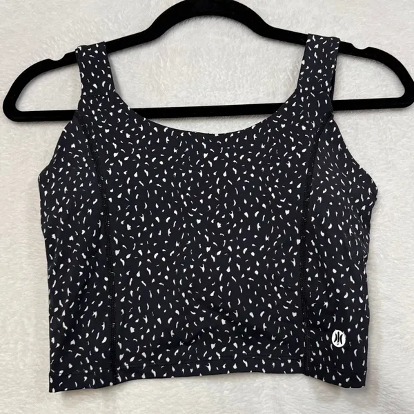 Astoria M Luxe Ignite Sport Bra Black Speckle Running Yoga Active Workout Summer - Image 3