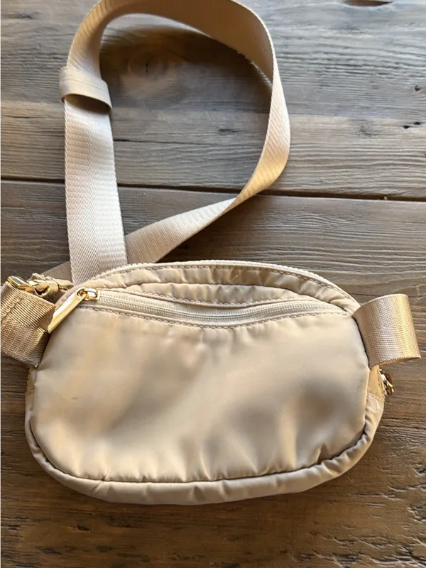 Anthropologie Beige Crossbody Pouch - Image 2