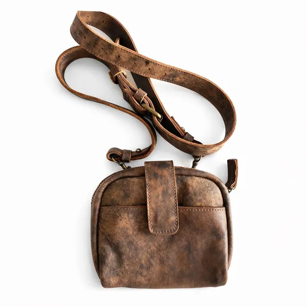 109%genuine suede cross bag purse length 7, height 6, width 2 - Image 2