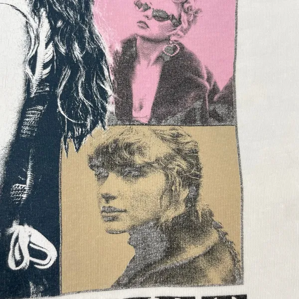 Taylor Swift Eras Tour Concert Tee Albums Official Merch White Top Size XS FLAWS - Image 4