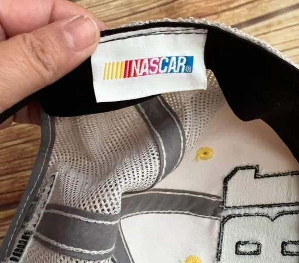NASCAR Mesh back Team Yellow Hat Cap with driver's number Kyle Busch #18 - Image 10