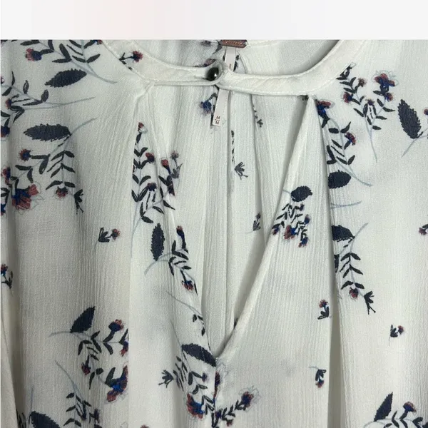 Free People Swing Tunic Dress Blue White Size Medium. - Image 6