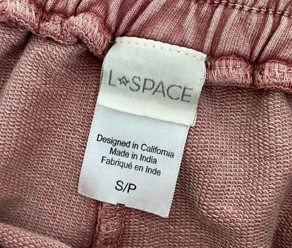 L * Space - Lounge Shorts & Crop Sweatshirt Set in Dusty Pink - Image 4
