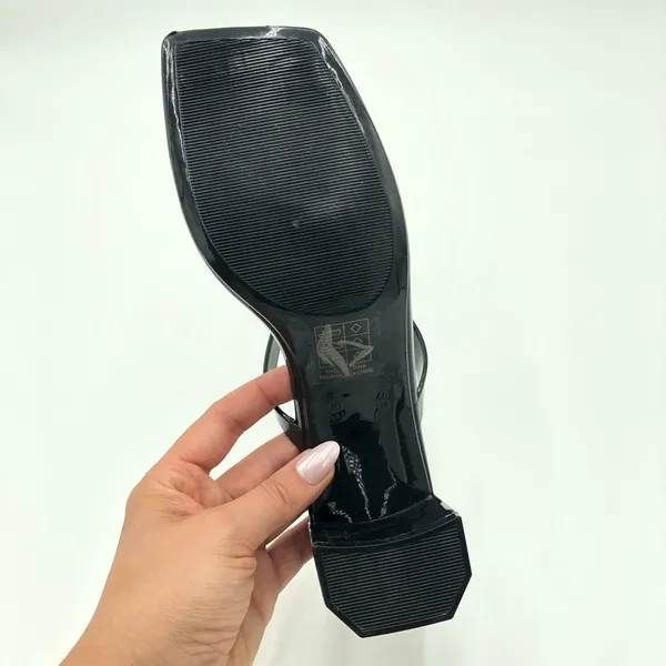NWOT Black Jeffrey Campbell Jamm-3 Jelly Slide Sandal Heels Size 10 - Image 11