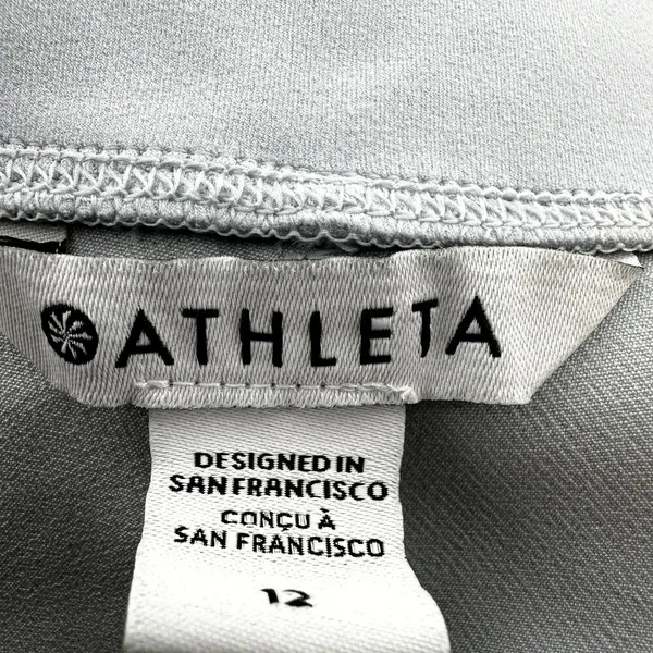 Athleta Endless High Rise Pants Cropped High Rise Straight Leg Snowfall Blue 12 - Image 3