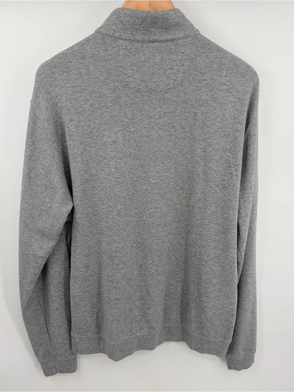 Johnnie-O sully heathered gray quarter zip men’s L preppy pullover performance - Image 5