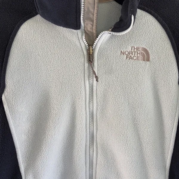 The North Face Womens Full Zip Fleece Jacket‎ Blue Navy Mock Neck Small - Image 10