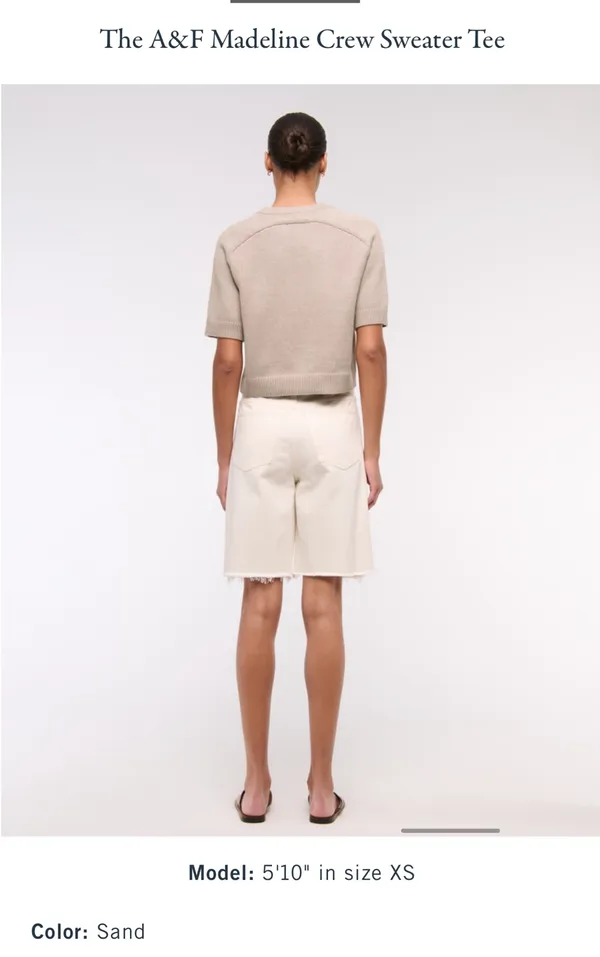 Abercrombie Madeline Crew Sweater tee - Image 3